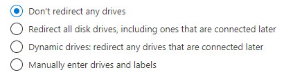 Drive/storage redirection Drive/storage redirection