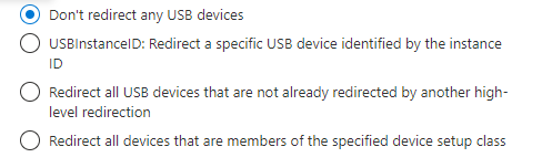 USB redirection USB redirection