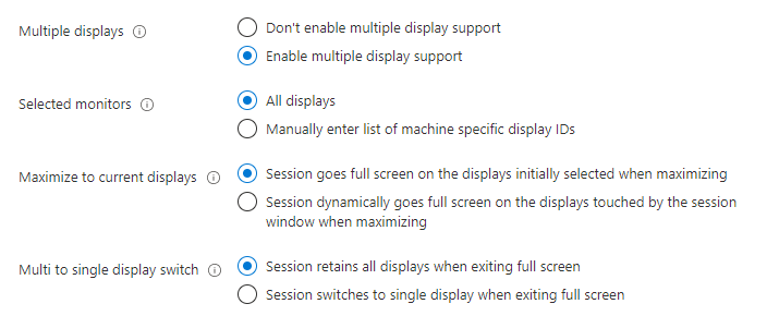 Display settings Display settings